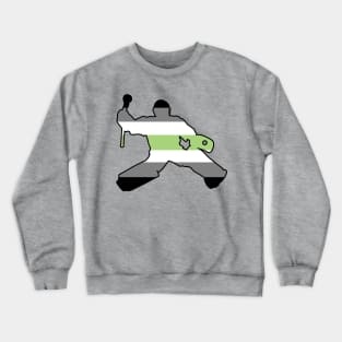 Field Hockey Goalie: Agender Pride Crewneck Sweatshirt